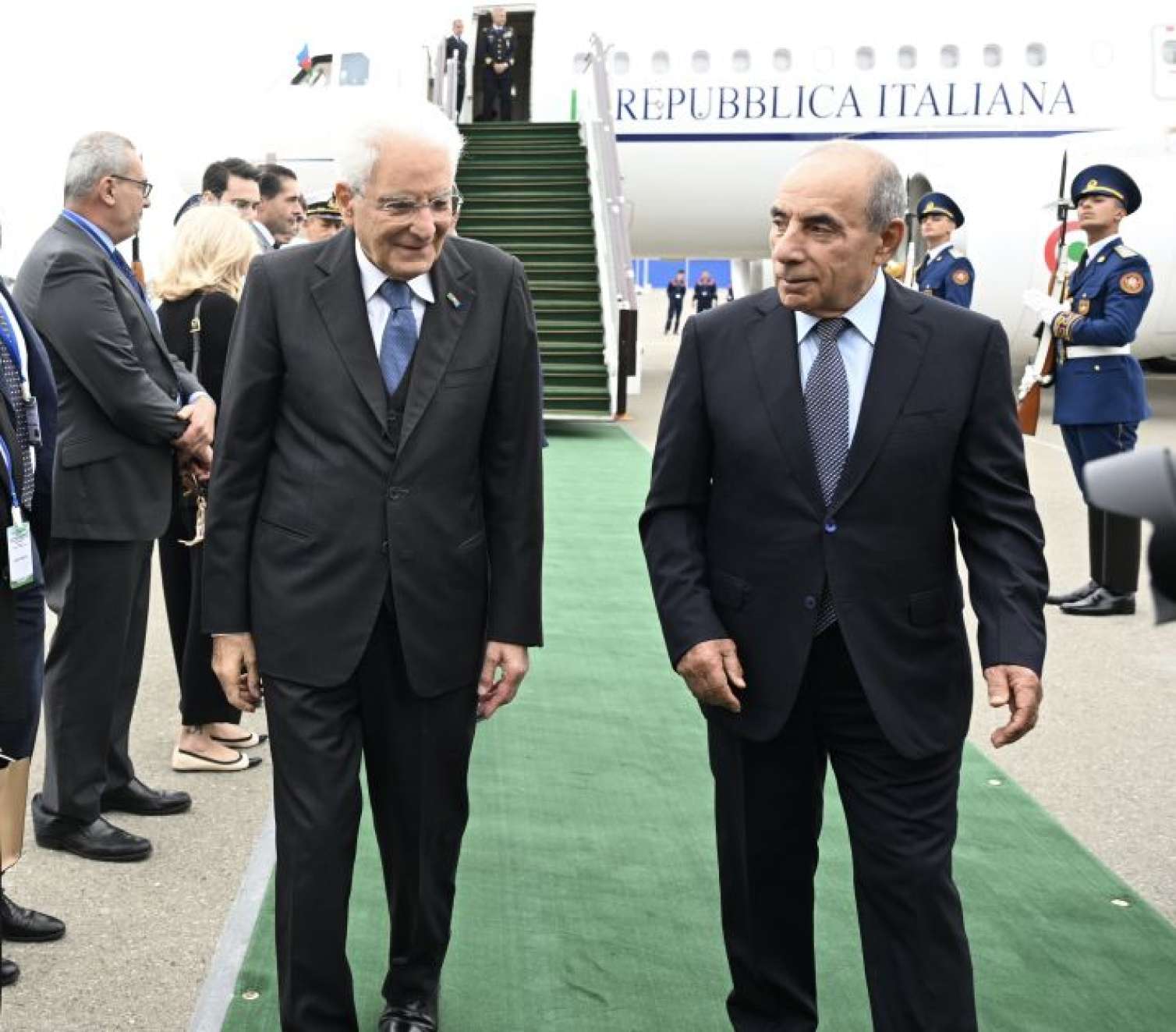 İtaliya Prezidenti Azərbaycana gəldi - FOTO