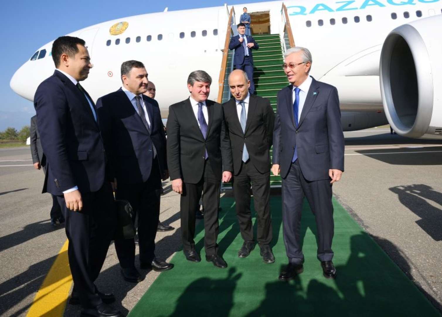 Tokayev də Azərbaycana gəldi - FOTO