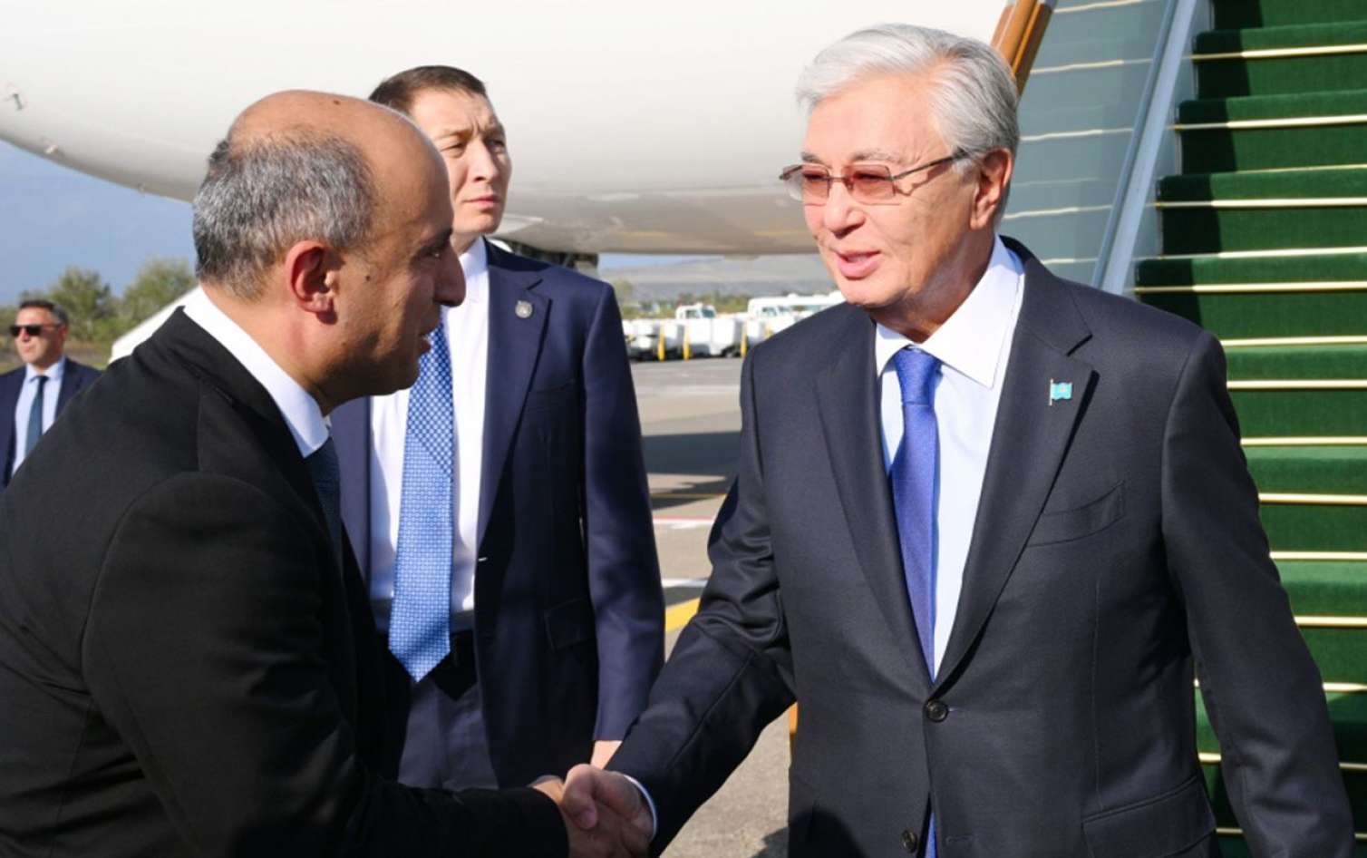 Tokayev də Azərbaycana gəldi - FOTO