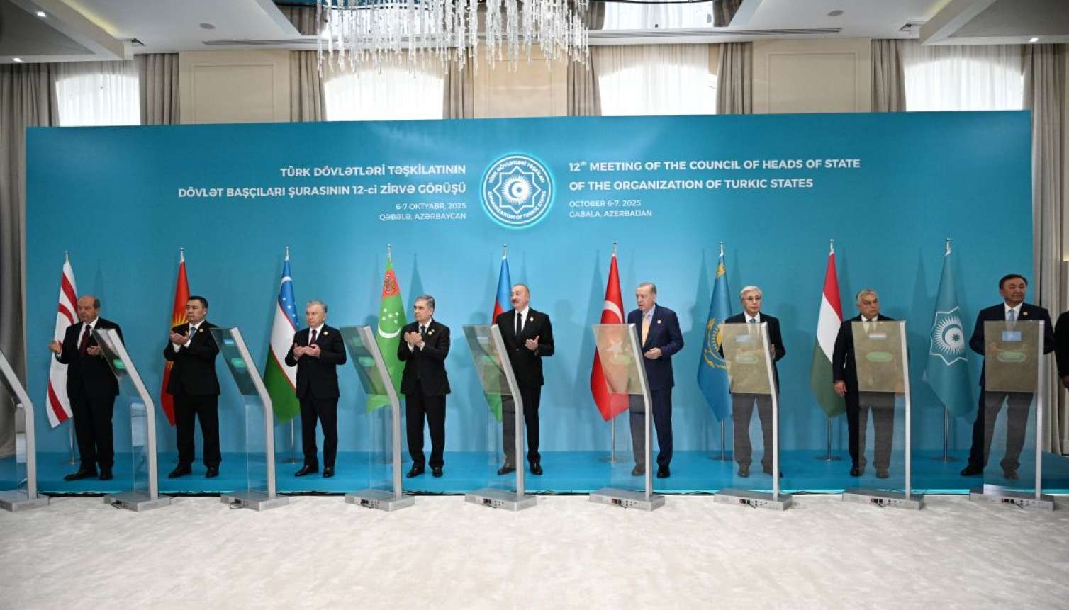 Türk liderlər  Füzulidə məscidin təməlini qoydular - VİDEO