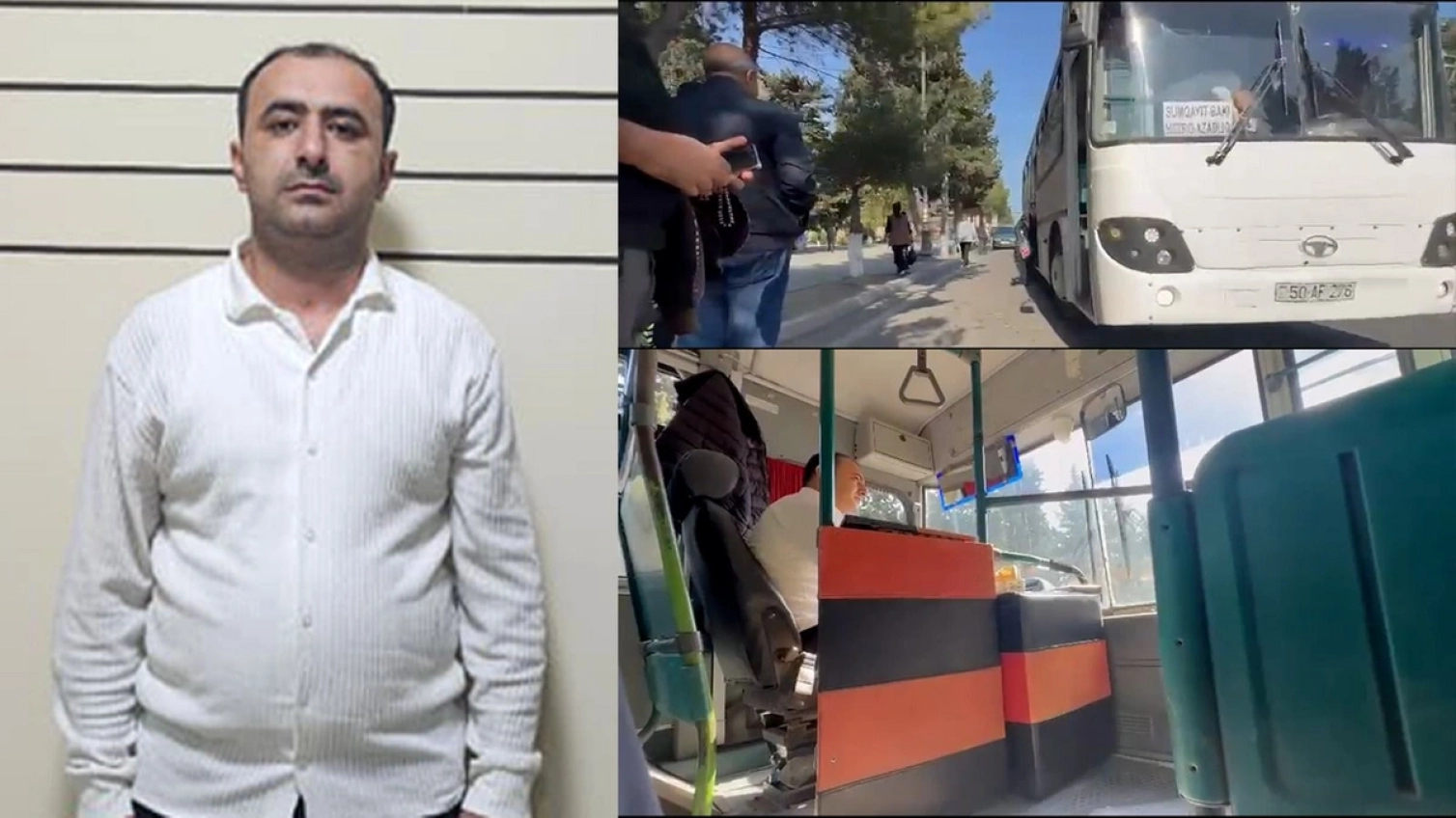 Narkotikin təsiri altında avtobus sürən şəxs saxlanıldı - VİDEO