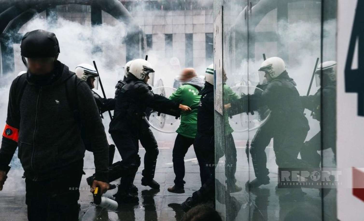 Brüsseldə nəqliyyat işçilərinin tətili iğtişaşlara çevrildi 
