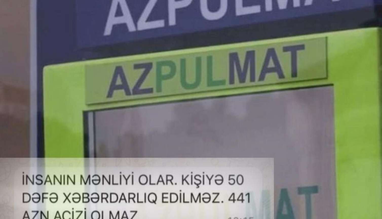 “Azpulmat” əməkdaşı müştərini təhqir etdi: “Adamın mənliyi olar” – FOTO 