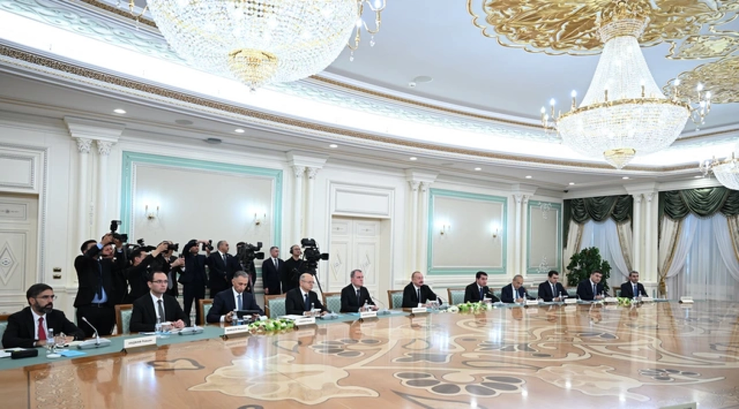 Əliyev Astanada: mühüm iclas keçirildi  - FOTO