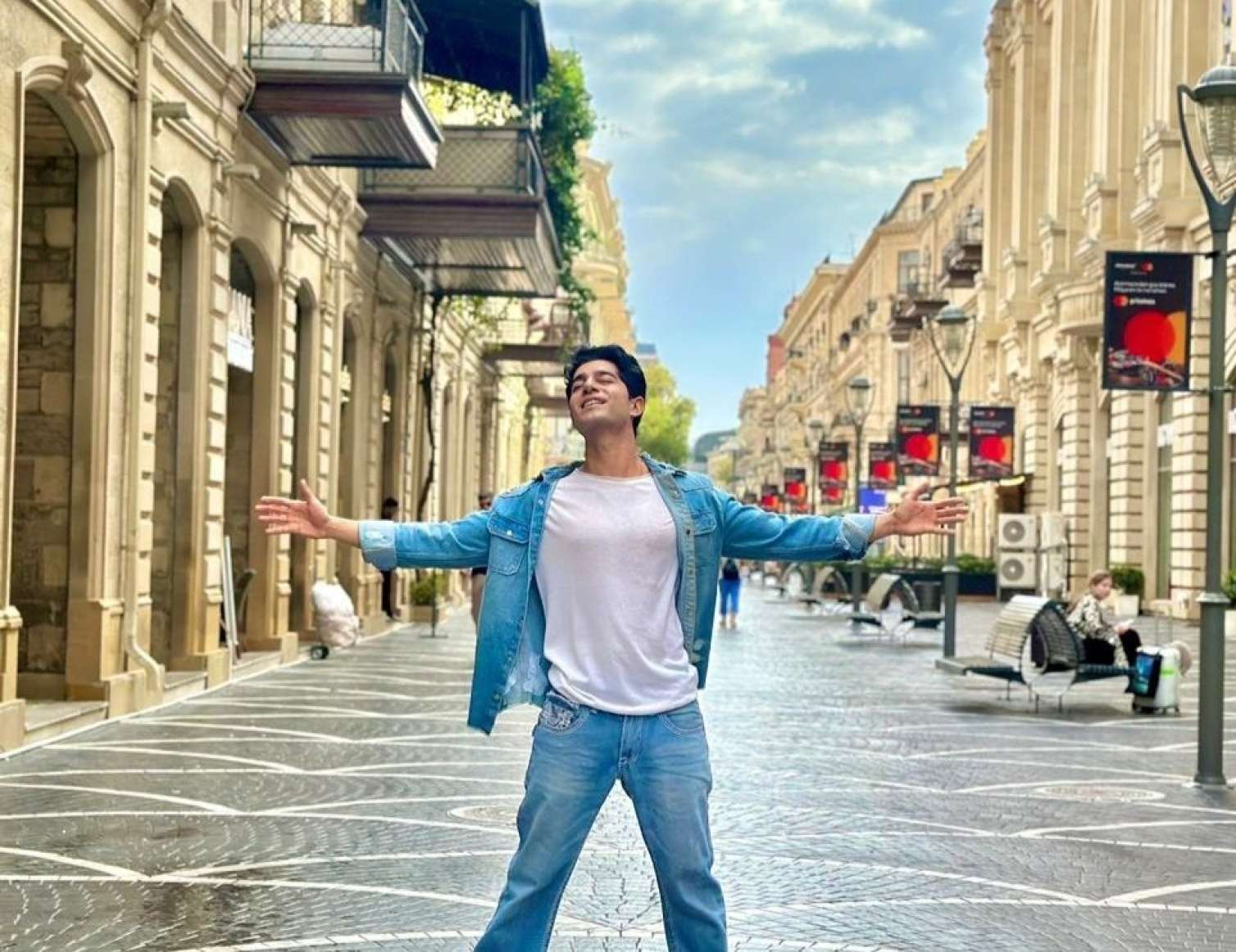 Hindistanlı gənc aktyor Bakıda iki klip çəkdi - FOTOLAR 