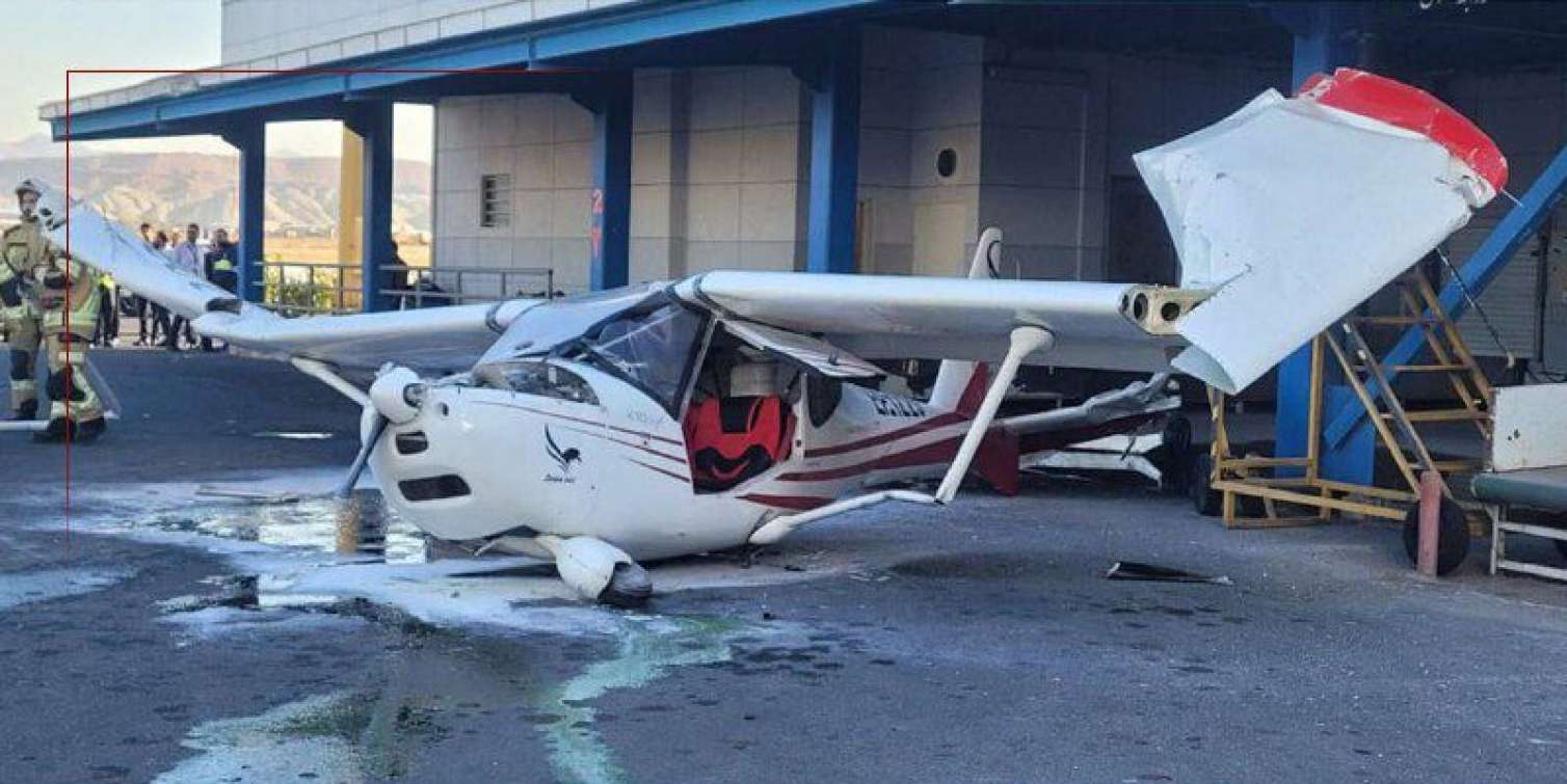 Təbrizdə qəza – Təyyarə hava limanına çırpıldı 