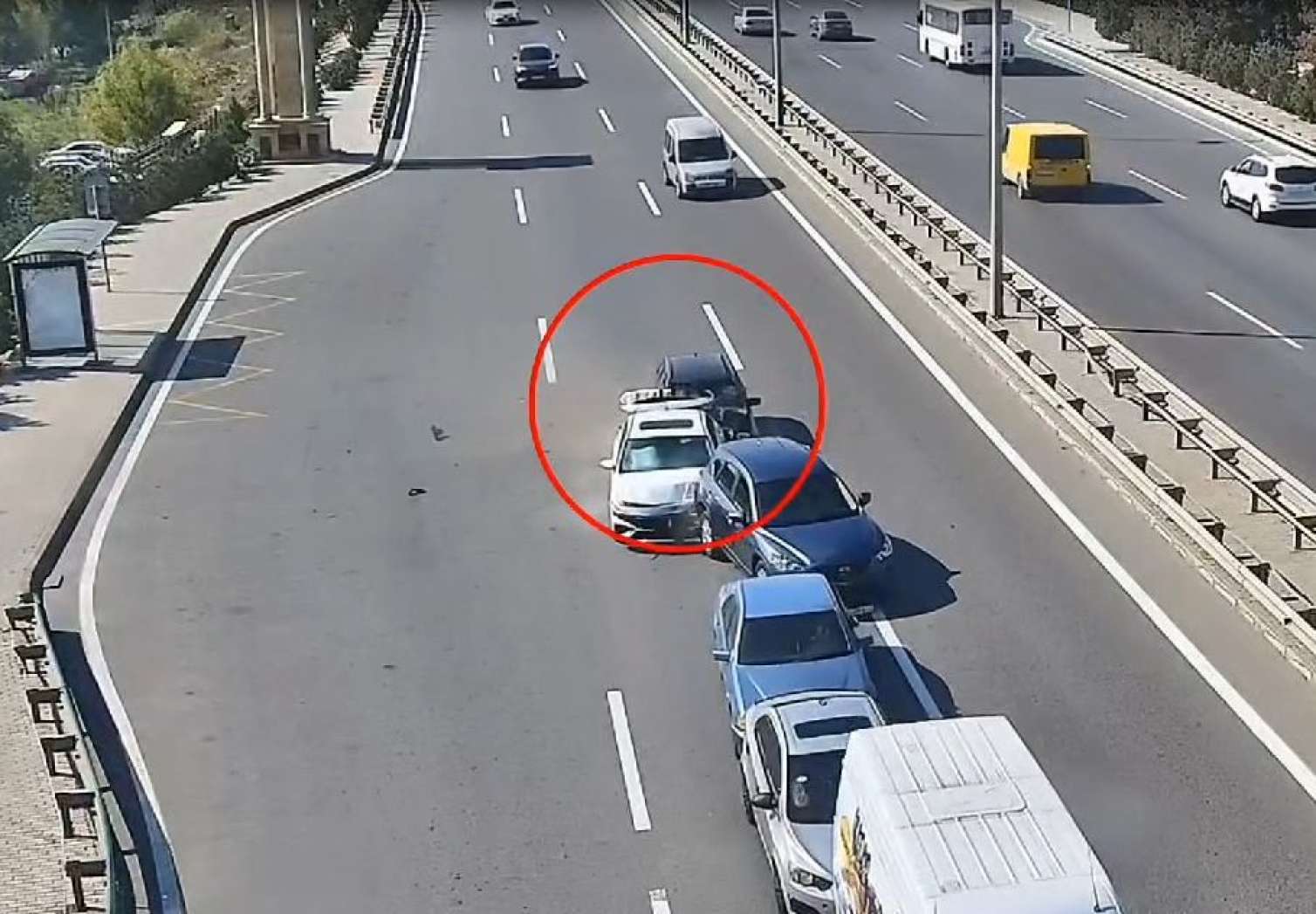 Bakıda dəhşətli qəzaların anbaan GÖRÜNTÜLƏRİ 