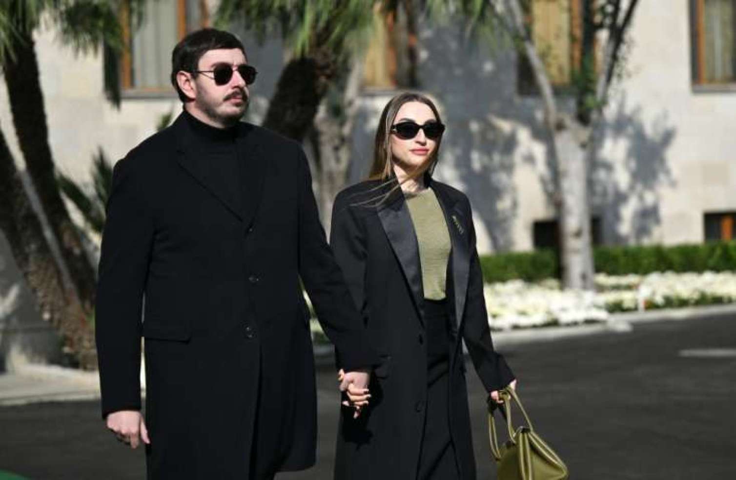 Prezidentin oğlu və gəlini paradda - FOTO 