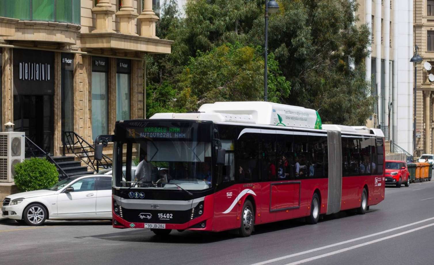 Sumqayıtdan Bakıya yeni avtobuslar – 18 metrlik uzunluqda 
