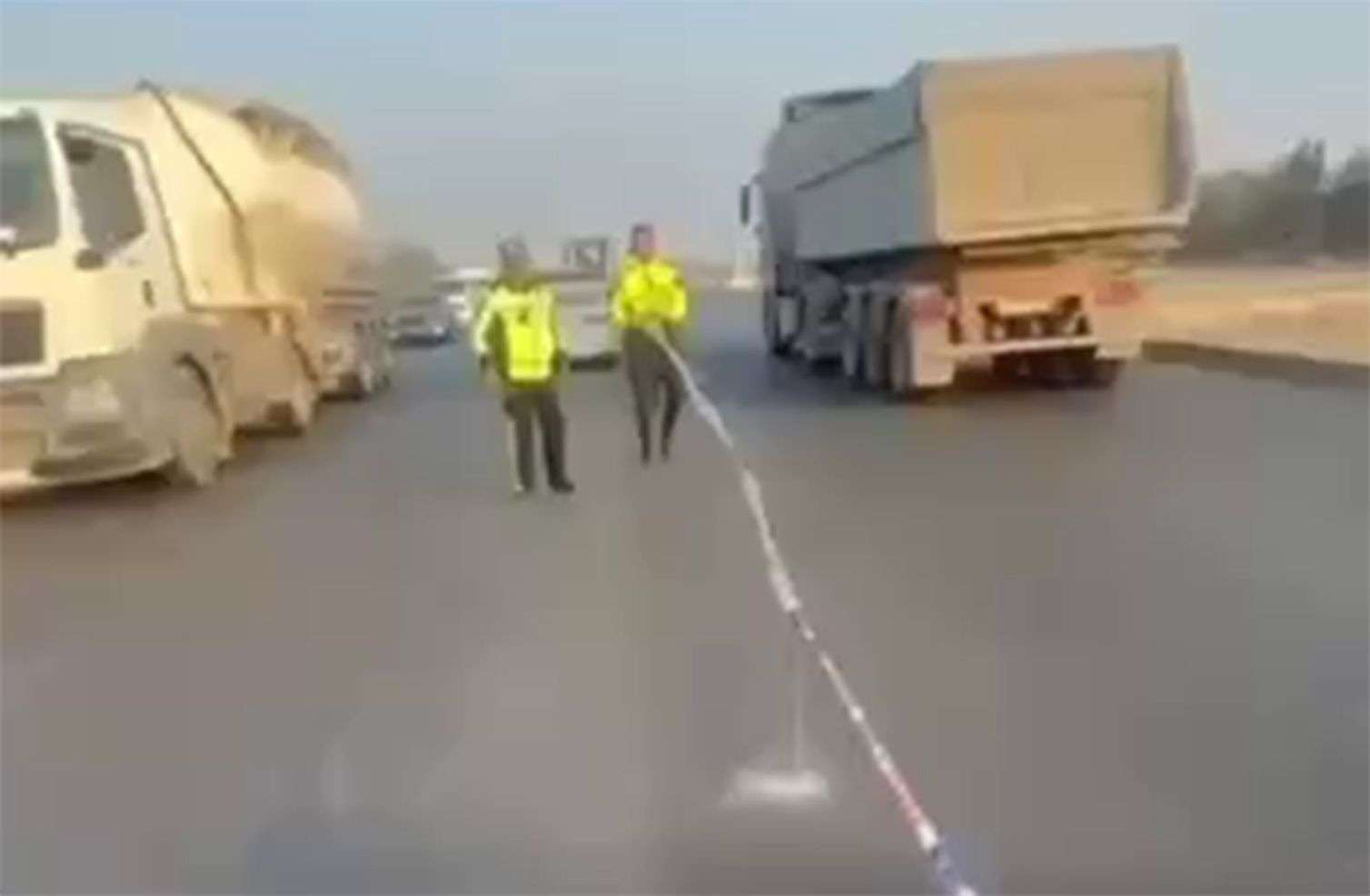 Bakı-Qazax yolundakı tıxac aradan qaldırıldı – VİDEO 