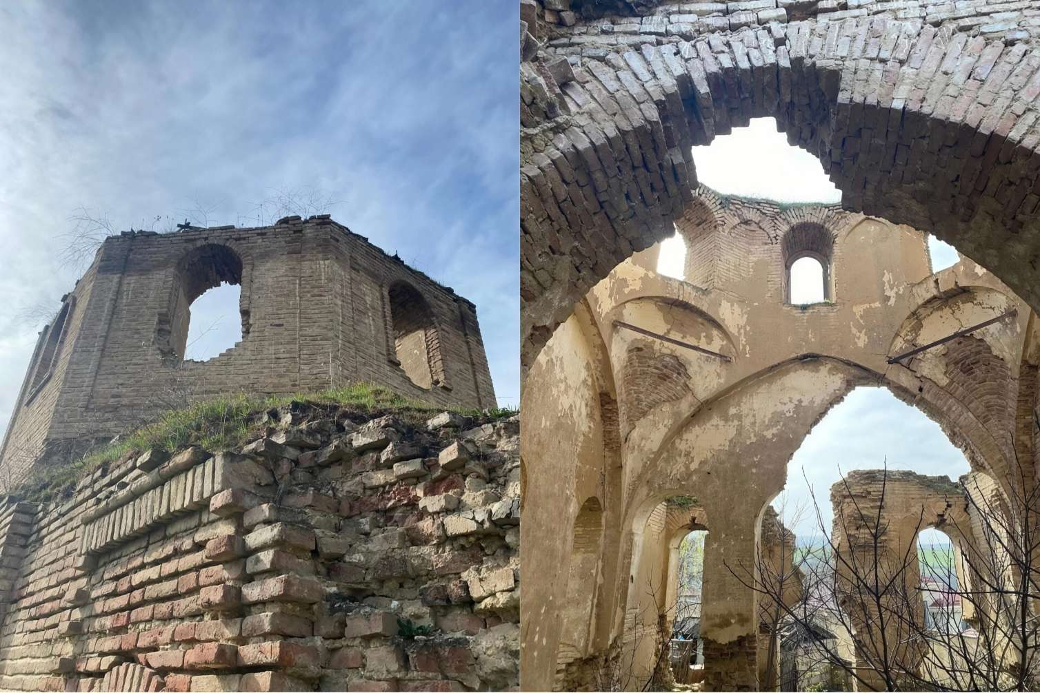 Şabranda IV əsrin abidəsi baxımsızlıqdan dağılır - FOTOLAR 