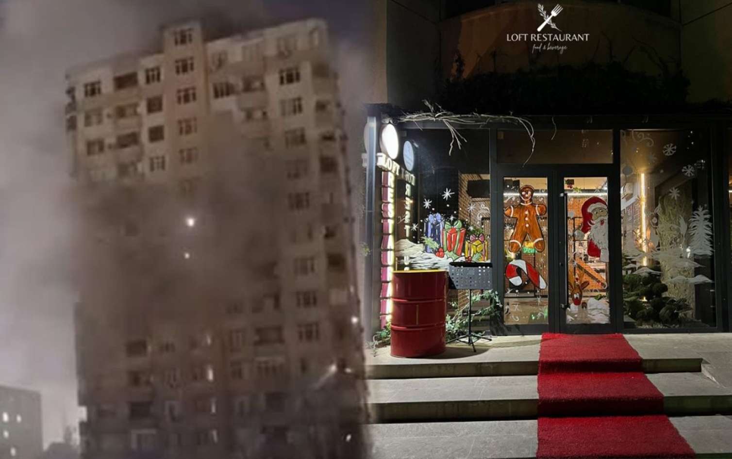 Yanğın anından video paylaşdı - Bu restoranı ittiham etdi 