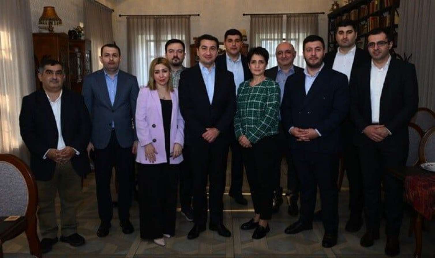 Ermənistan nümayəndələri Hikmət Hacıyevlə görüşdü - FOTO 