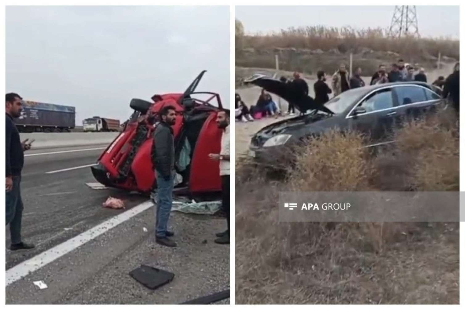 Salyanda yol qəzası: xəsarət alan var - FOTO 