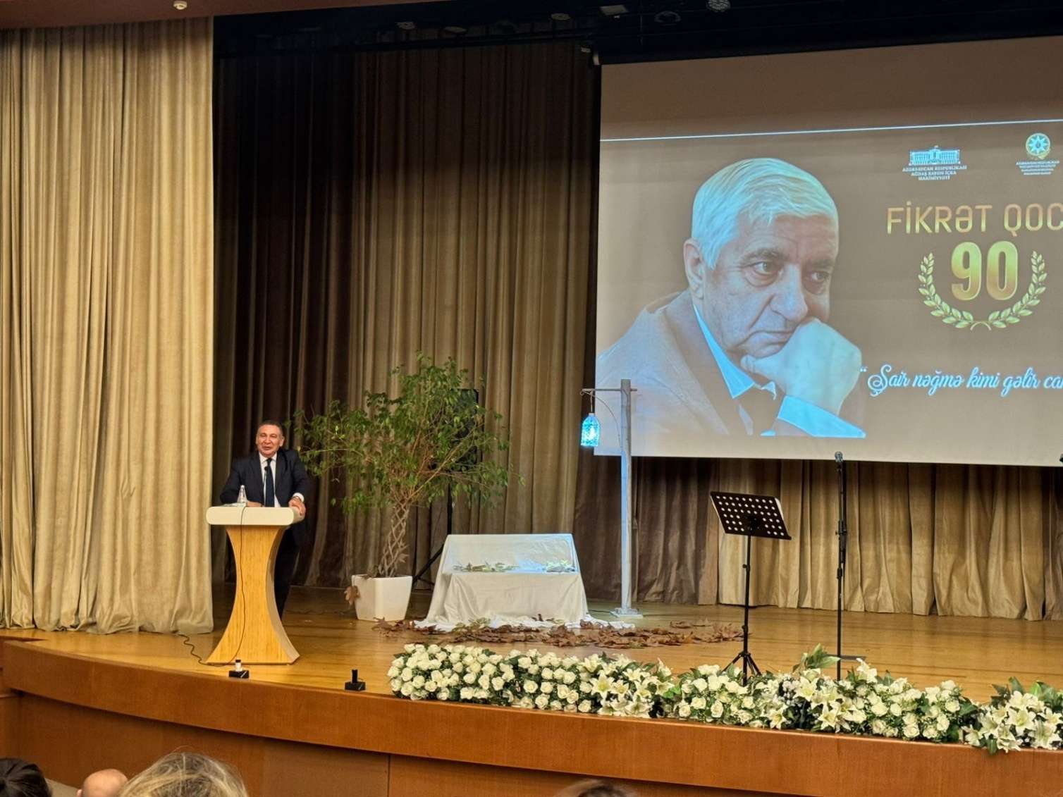 Ağdaşda Fikrət Qocanın 90 illiyi qeyd olundu - FOTO 