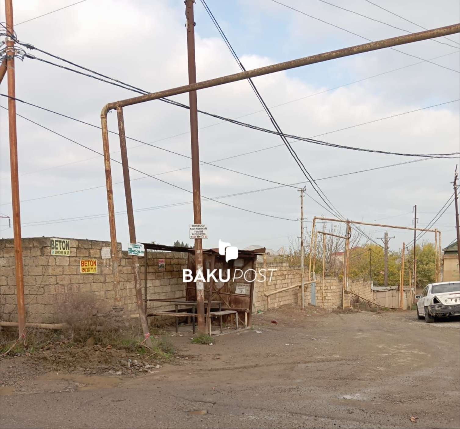 “Qurd dərəsi”nin quş damına bənzəyən dayanacaqları... - ŞİKAYƏT+ FOTO 