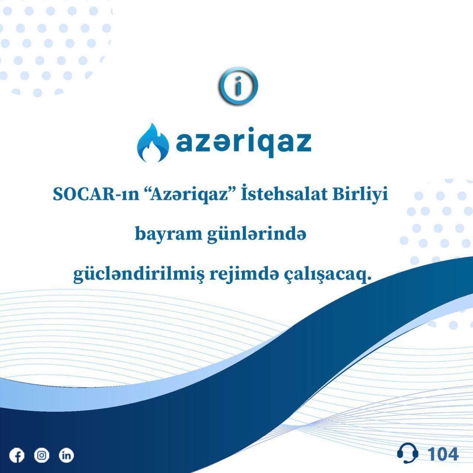 “Azəriqaz” gücləndirilmiş rejimdə çalışacaq 