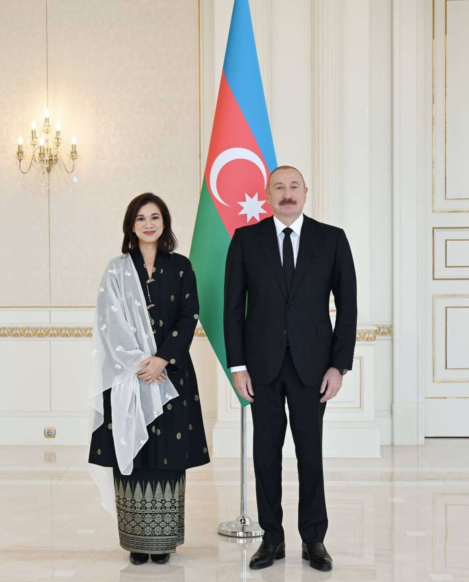 Prezident xanım səfiri qəbul etdi  - FOTO
