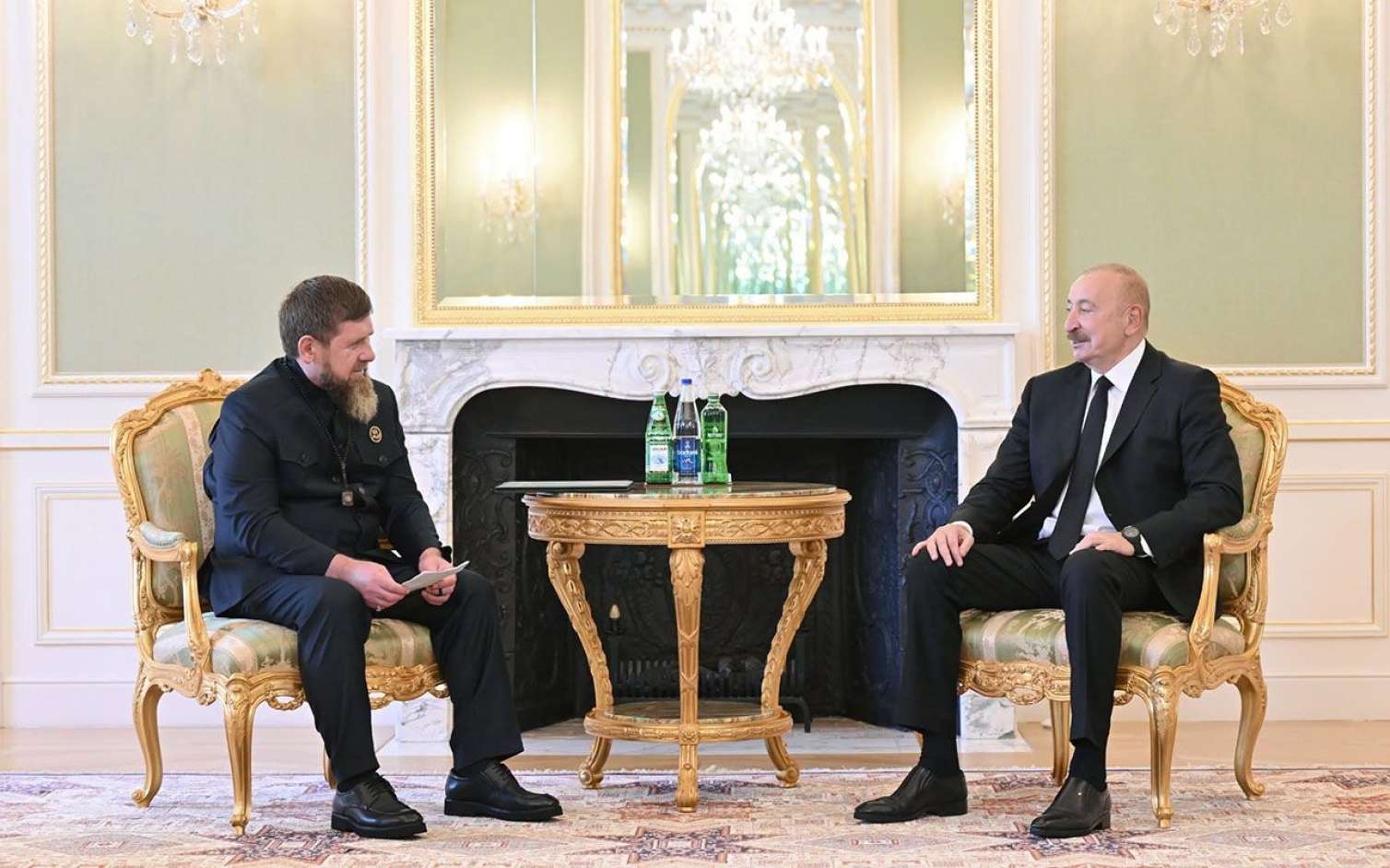 İlham Əliyev Kadırovu qəbul etdi - Foto 
