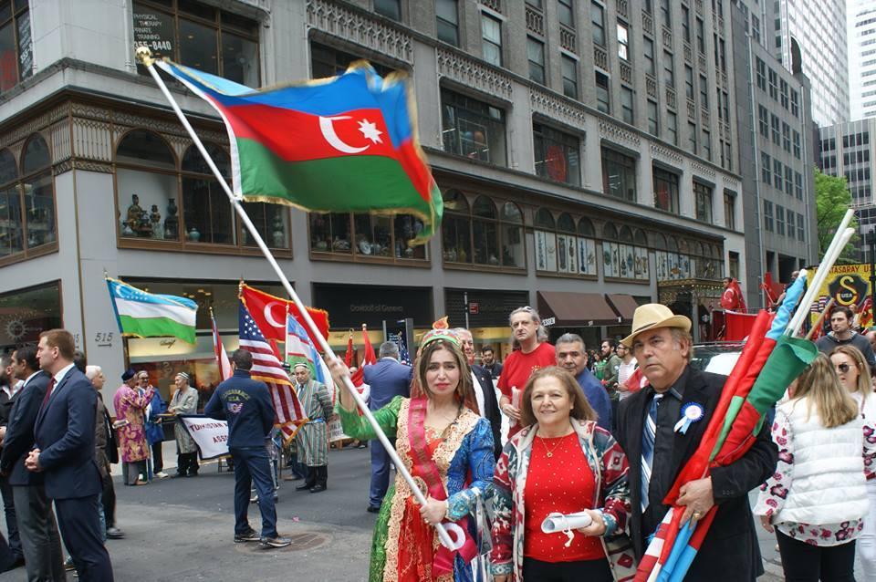 Nyu-Yorkda türk xalqlarının yürüşü təşkil edilib -  FOTO