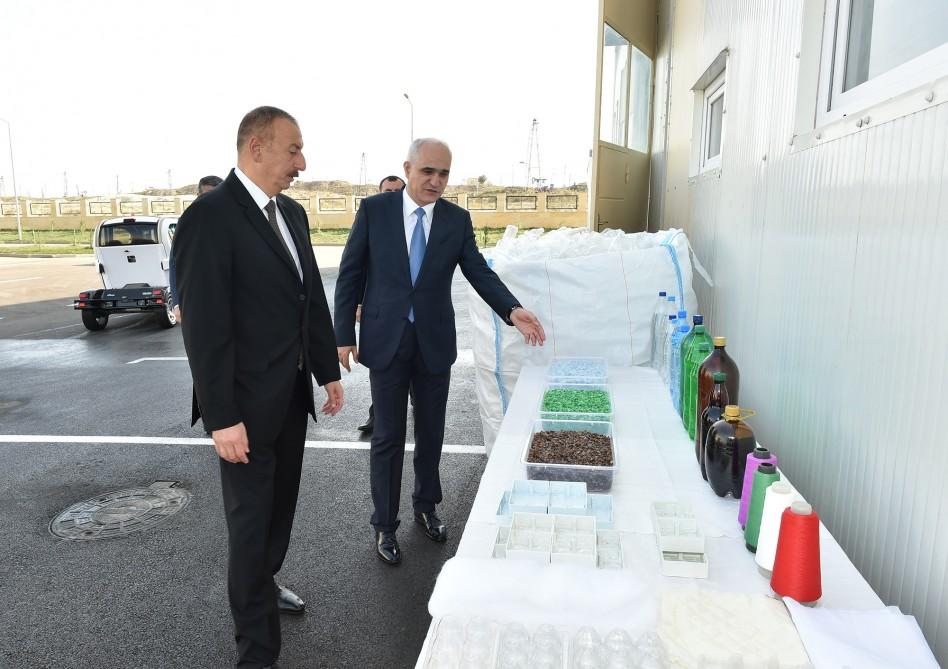 Prezident Balaxanı Sənaye Parkının açılışında -  FOTO