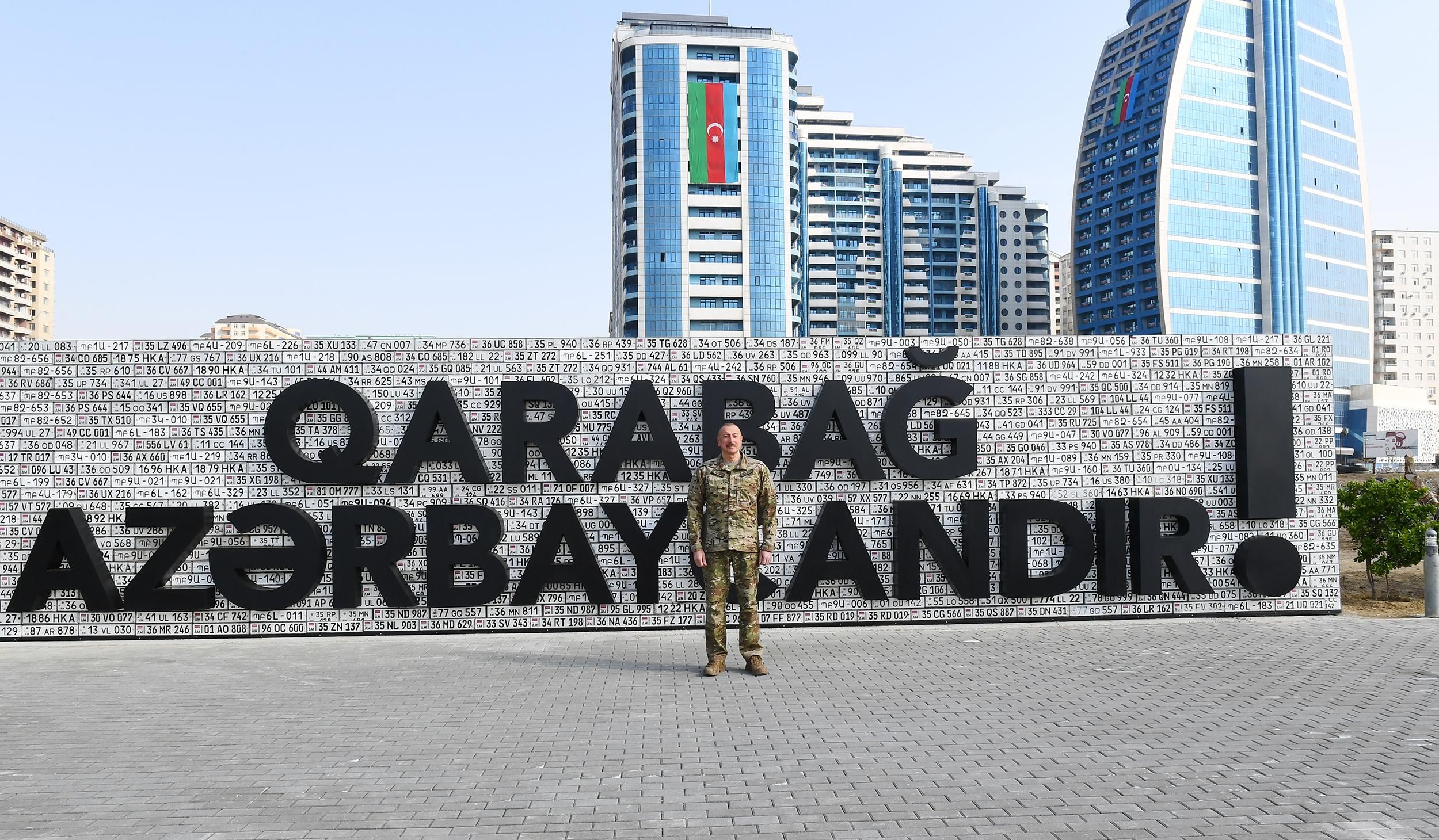 Ali Baş Komandan Hərbi Qənimətlər Parkında -  FOTOLAR