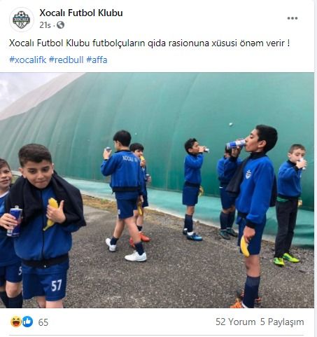 “Xocalı” klubu uşaqlara qadağan olunan içki içirtdi - "Qida rasionuna xüsusi önəm" -  FOTOFAKT