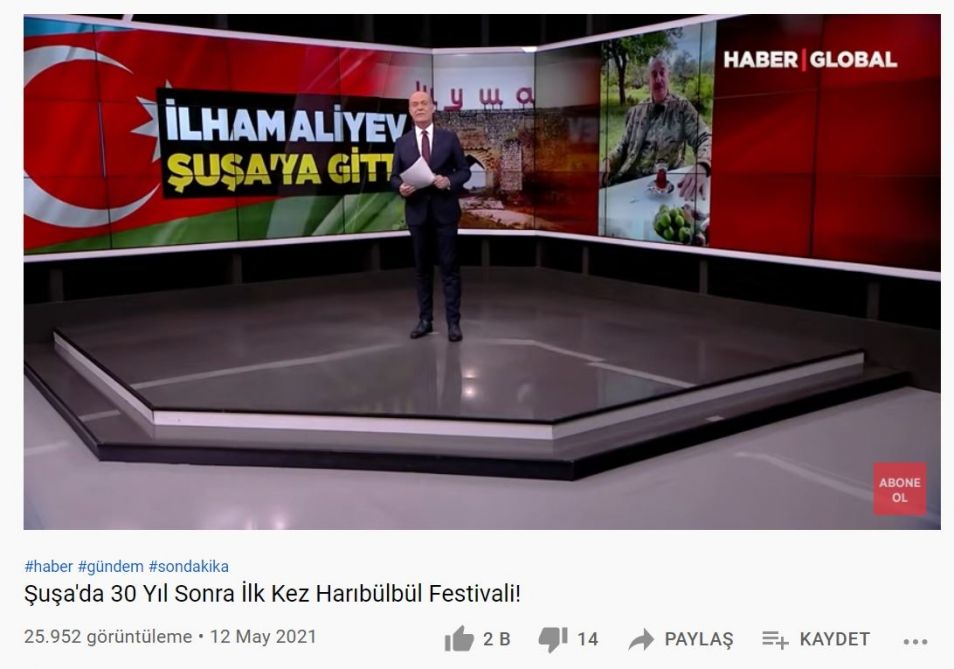 Türkiyə mediası Prezidentin Şuşaya səfərini işıqlandırdı - FOTOLAR Türkiyə mediası Prezidentin Şuşaya səfərini işıqlandırdı - FOTOLAR