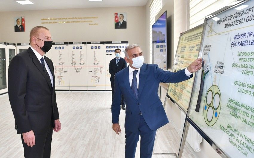 İlham Əliyev “Buzovna-1” yarımstansiyasının açılışında -  FOTOLAR