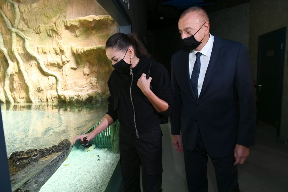 Prezidentlə ailəsi zooparkın açılışında -  FOTO - YENİLƏNİB