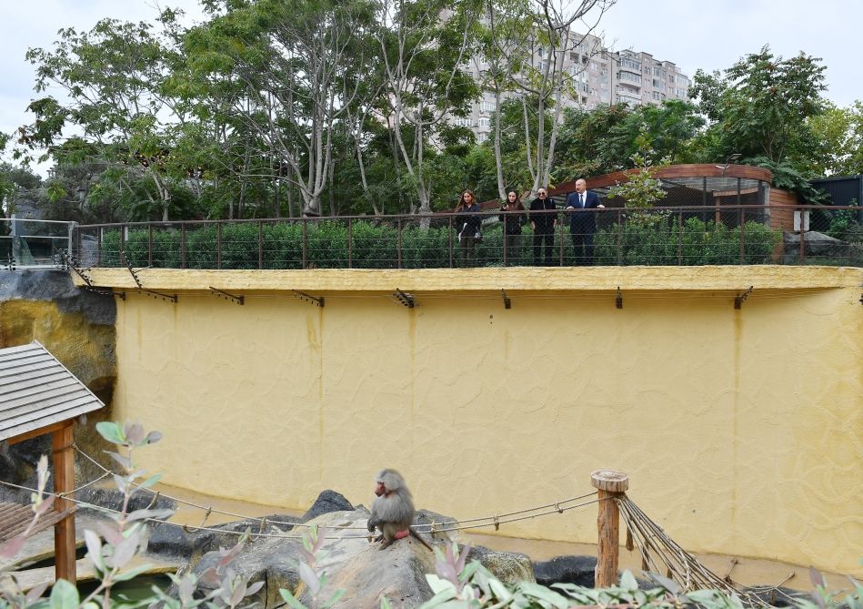 Prezidentlə ailəsi zooparkın açılışında -  FOTO - YENİLƏNİB