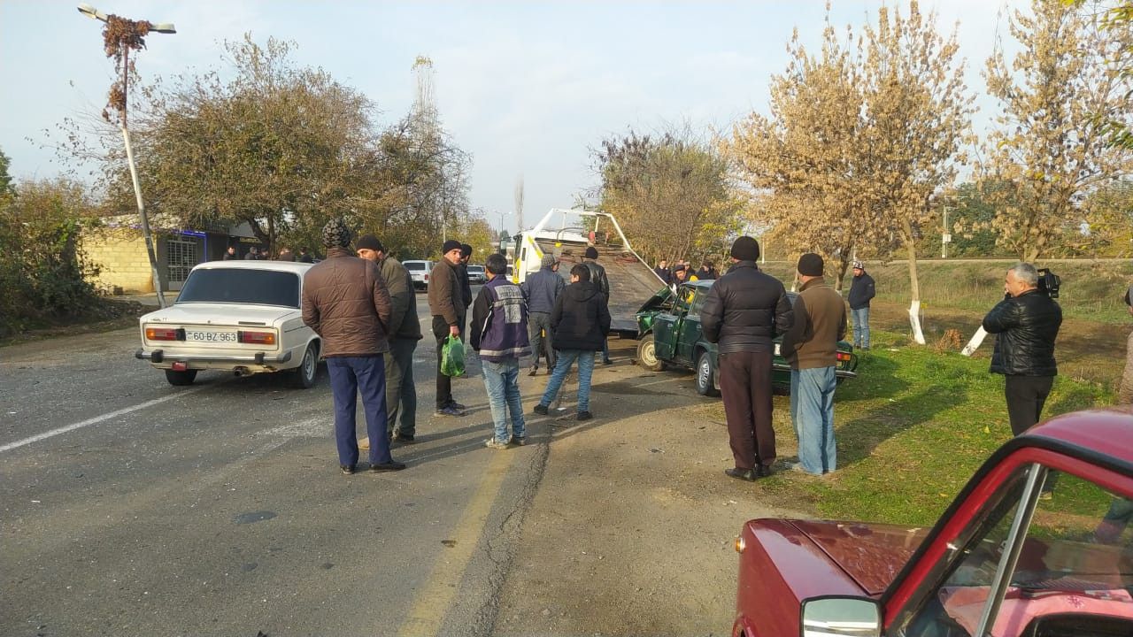 Tovuzda qəza: 1 ölü, 6 yaralı -  FOTOLAR - YENİLƏNİB 