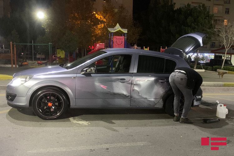 Masazırda qəza: sərxoş youtuber qadın avtomobili qaçırdı - FOTO