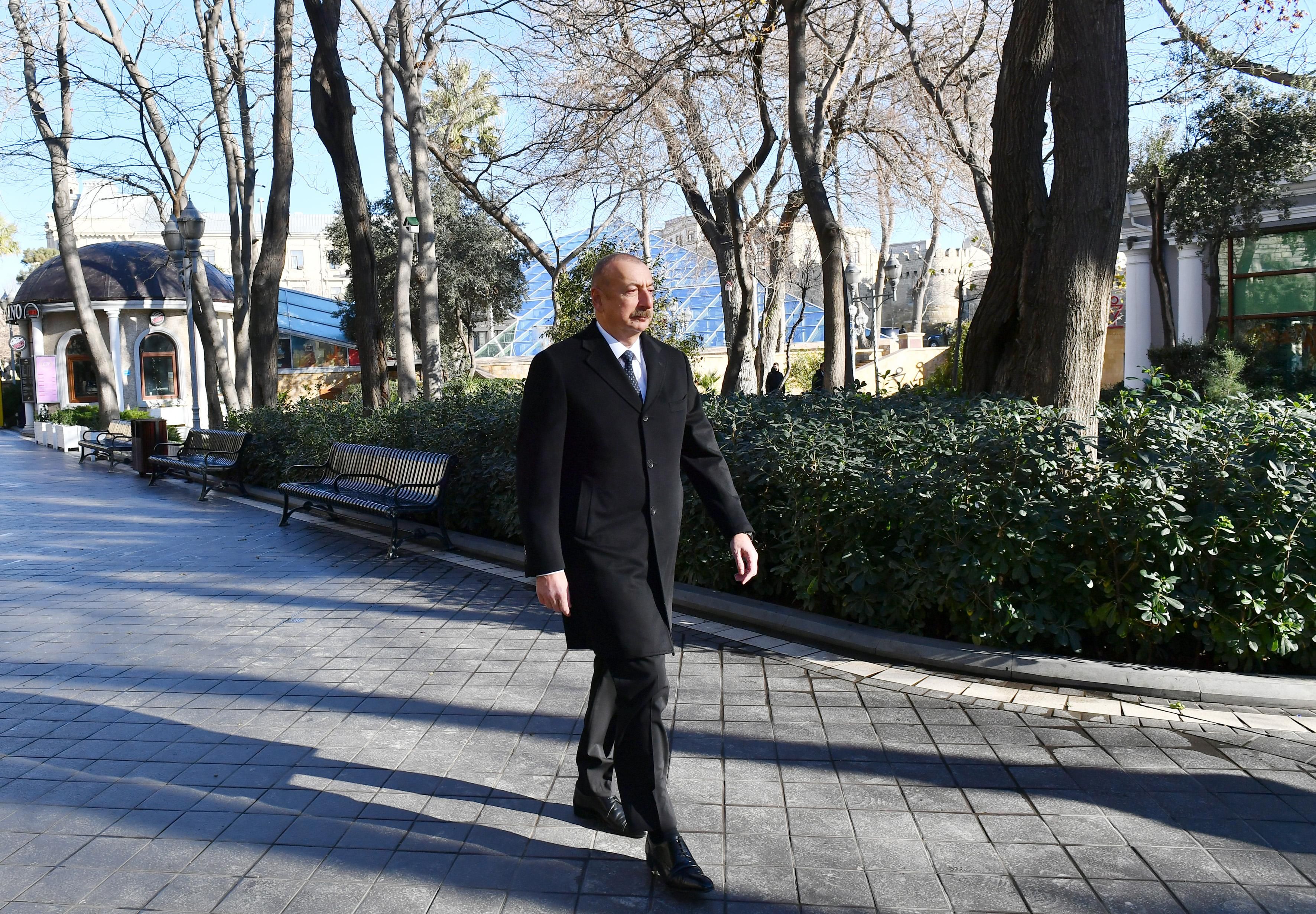 Prezident Hacı Zeynalabdin Tağıyevin abidəsinin açılışında -  YENİLƏNİB - FOTO