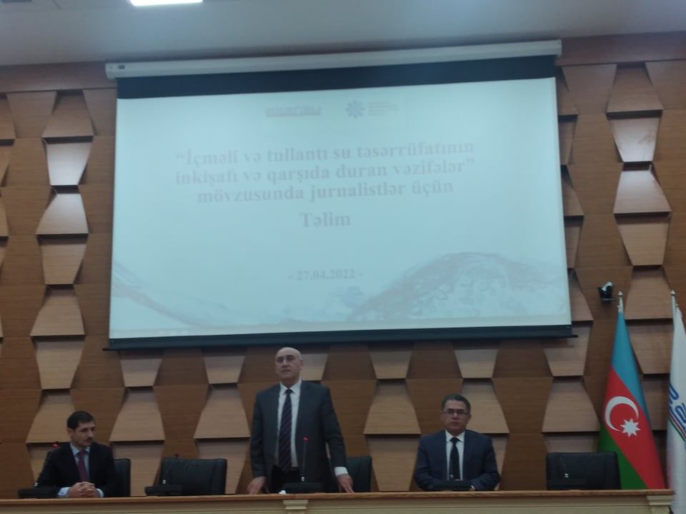 Azərsu" MEDİA ilə birgə jurnalistlərə təlim keçdi -  FOTO