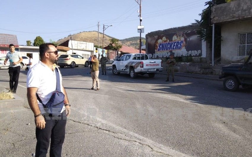 Jurnalistlər Laçında - FOTO 