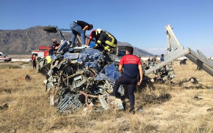 Türkiyədə Rusiyaya aid helikopter qəzaya uğradı - FOTO 