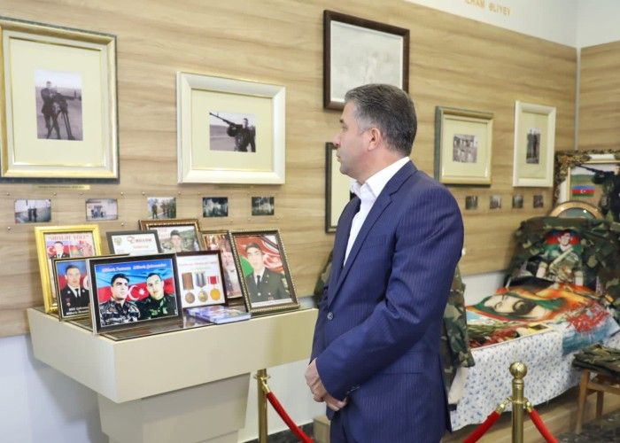 Ruslan Əliyev Mübariz İbrahimovun ev muzeyini ziyarət etdi - FOTO 