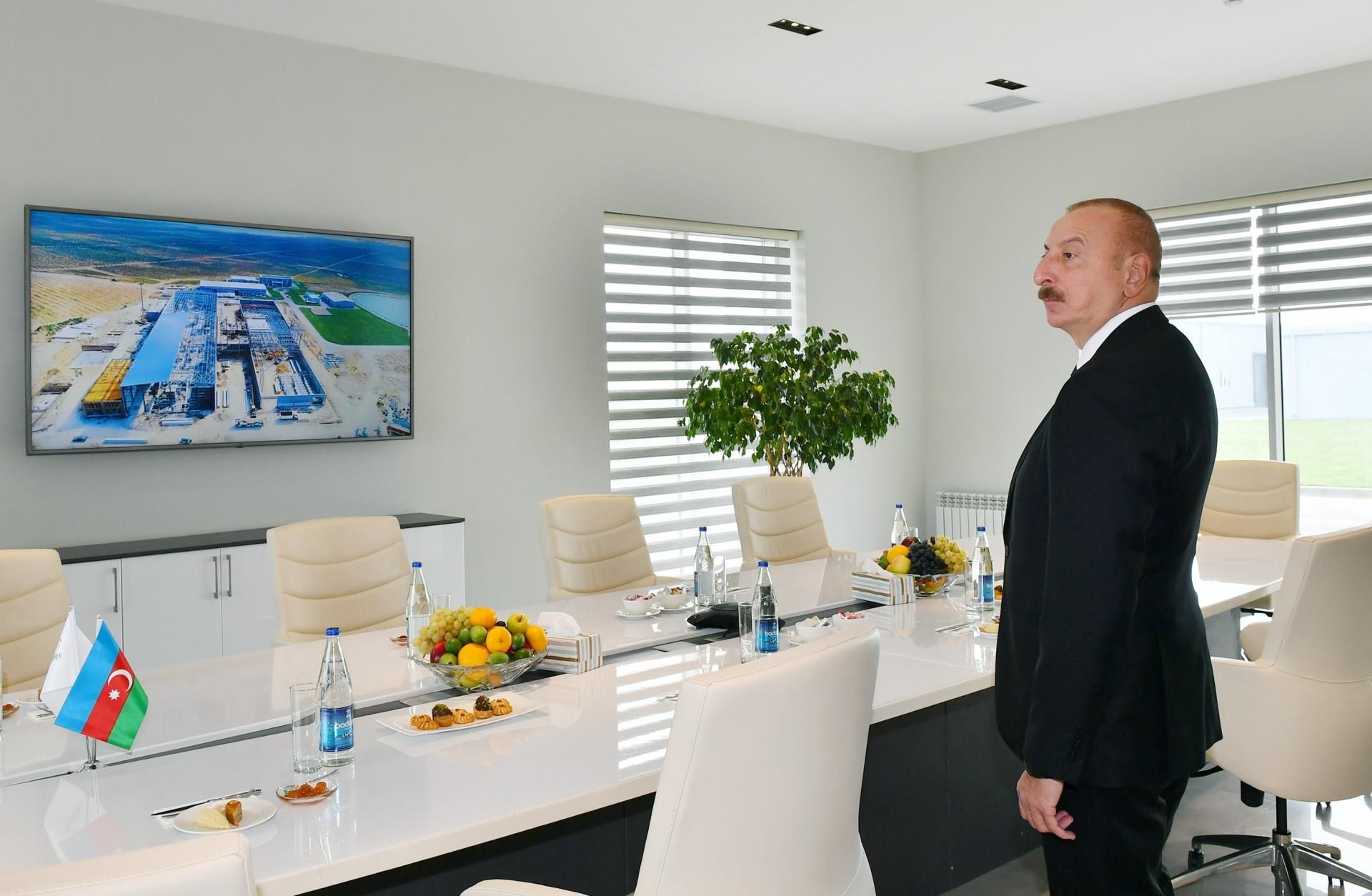 Prezident zeytun zavodunun açılışında - YENİLƏNİB - FOTO