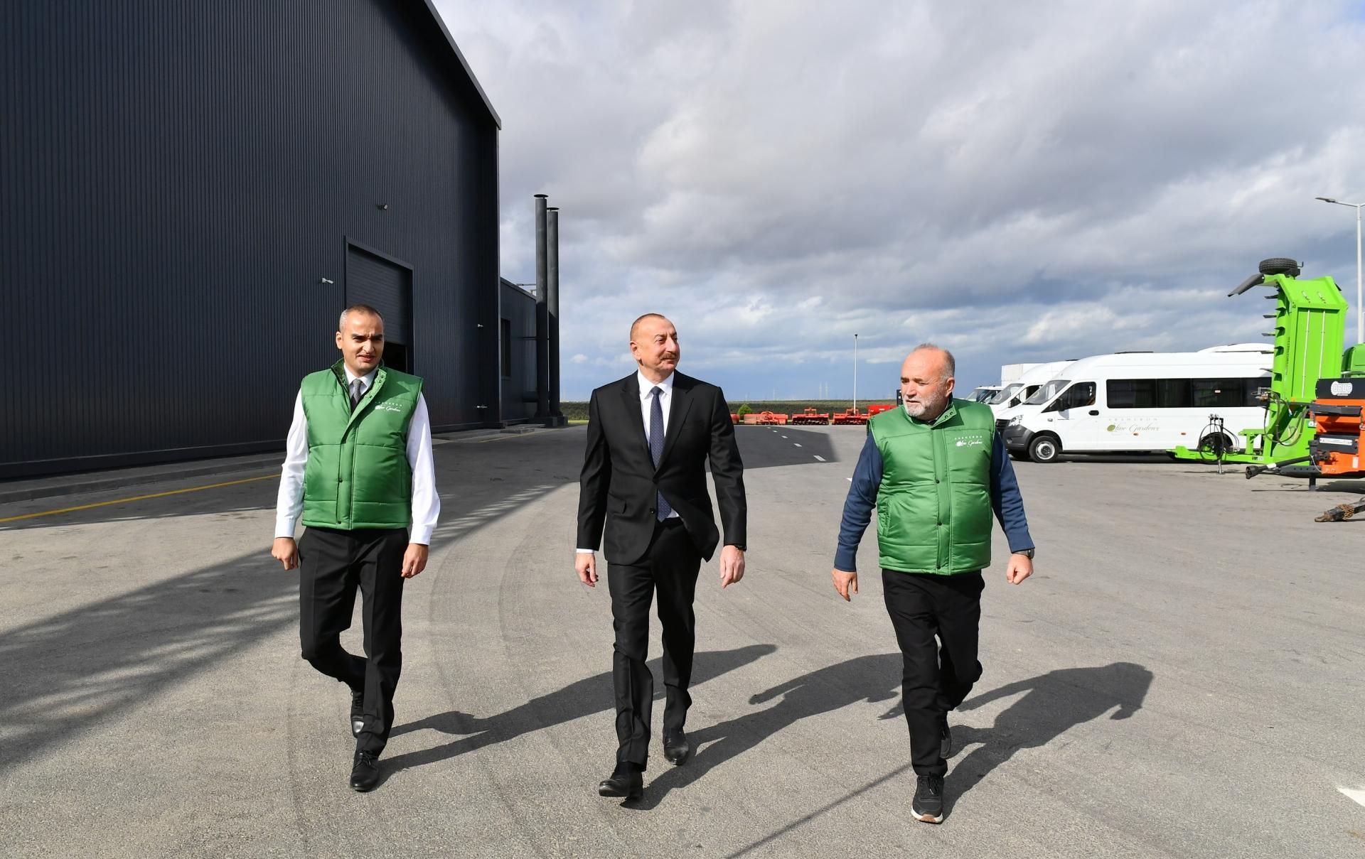 Prezident zeytun zavodunun açılışında - YENİLƏNİB - FOTO