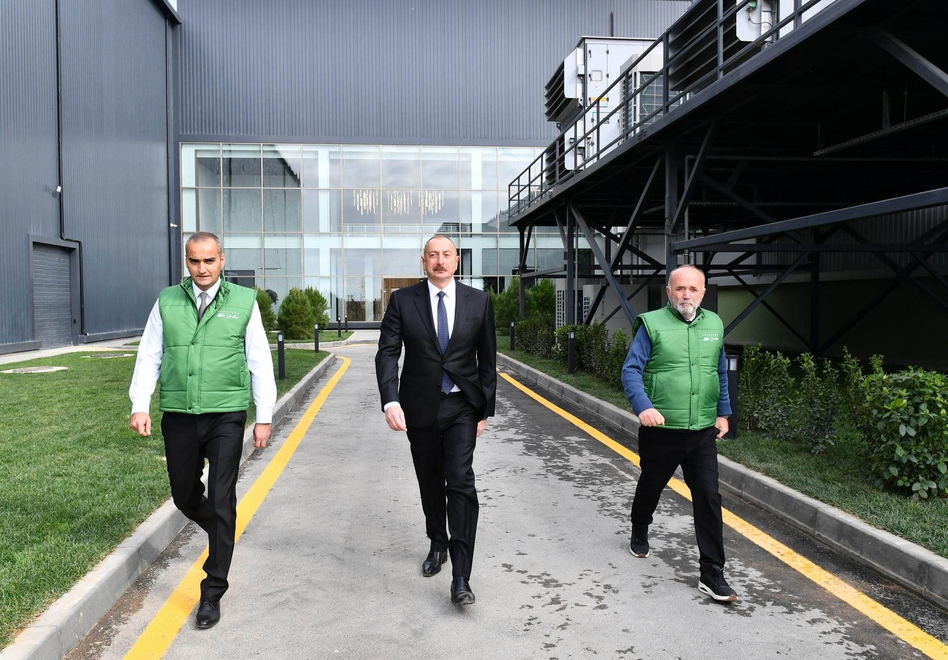 Prezident zeytun zavodunun açılışında - YENİLƏNİB - FOTO