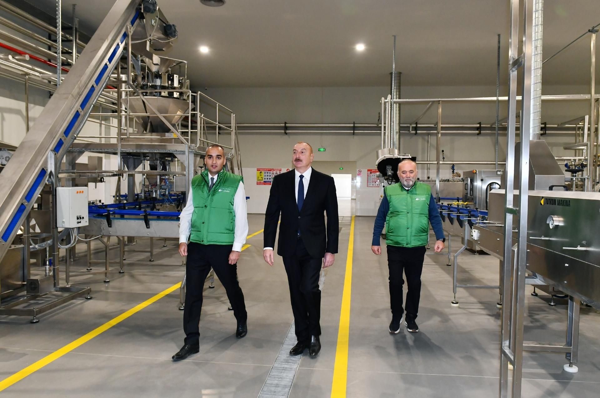 Prezident zeytun zavodunun açılışında - YENİLƏNİB - FOTO