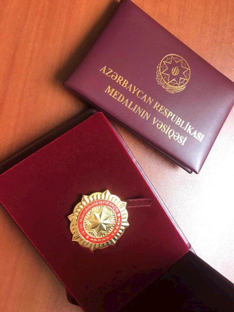 Tofiq Yaqublunun oğluna medal verildi -  FOTO