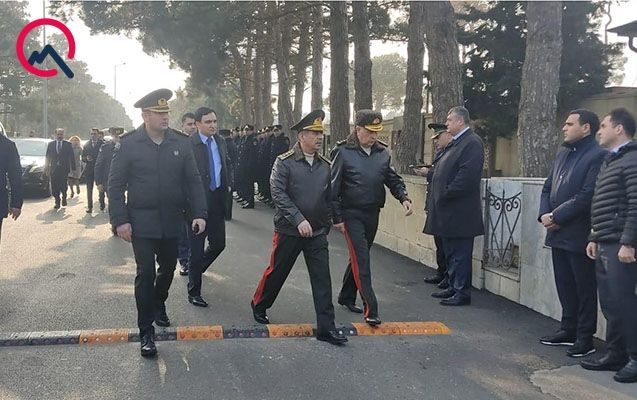Nazirlər Orxan Əsgərovun dəfnində - FOTO