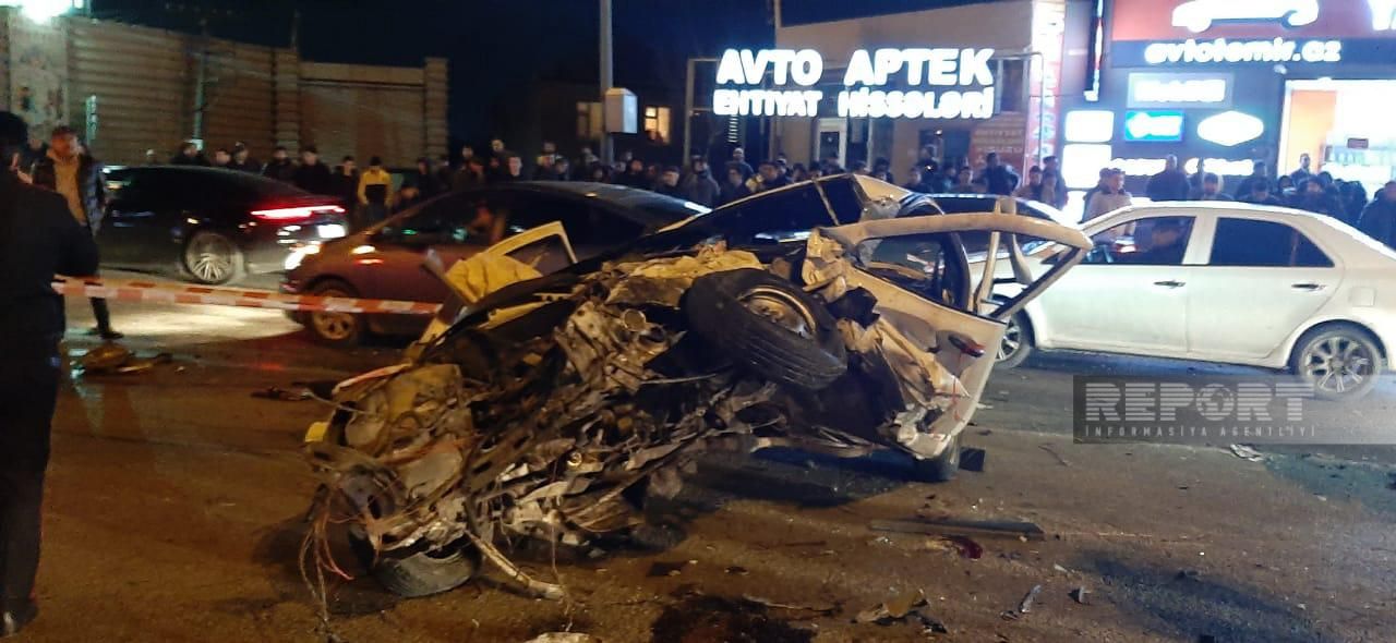 Bakıda zəncirvari yol qəzası: ölən və yaralananlar var -  FOTOLAR