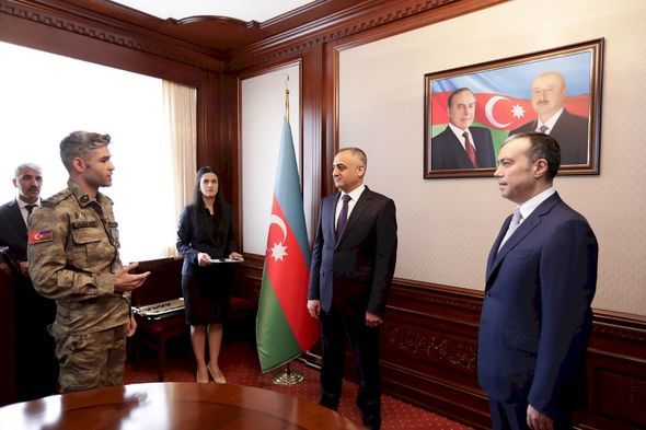 Şəhid ailəsi və müharibə ilə əlaqədar əlilliyi olan şəxslərə mənzillər təqdim edildi -  FOTOLAR