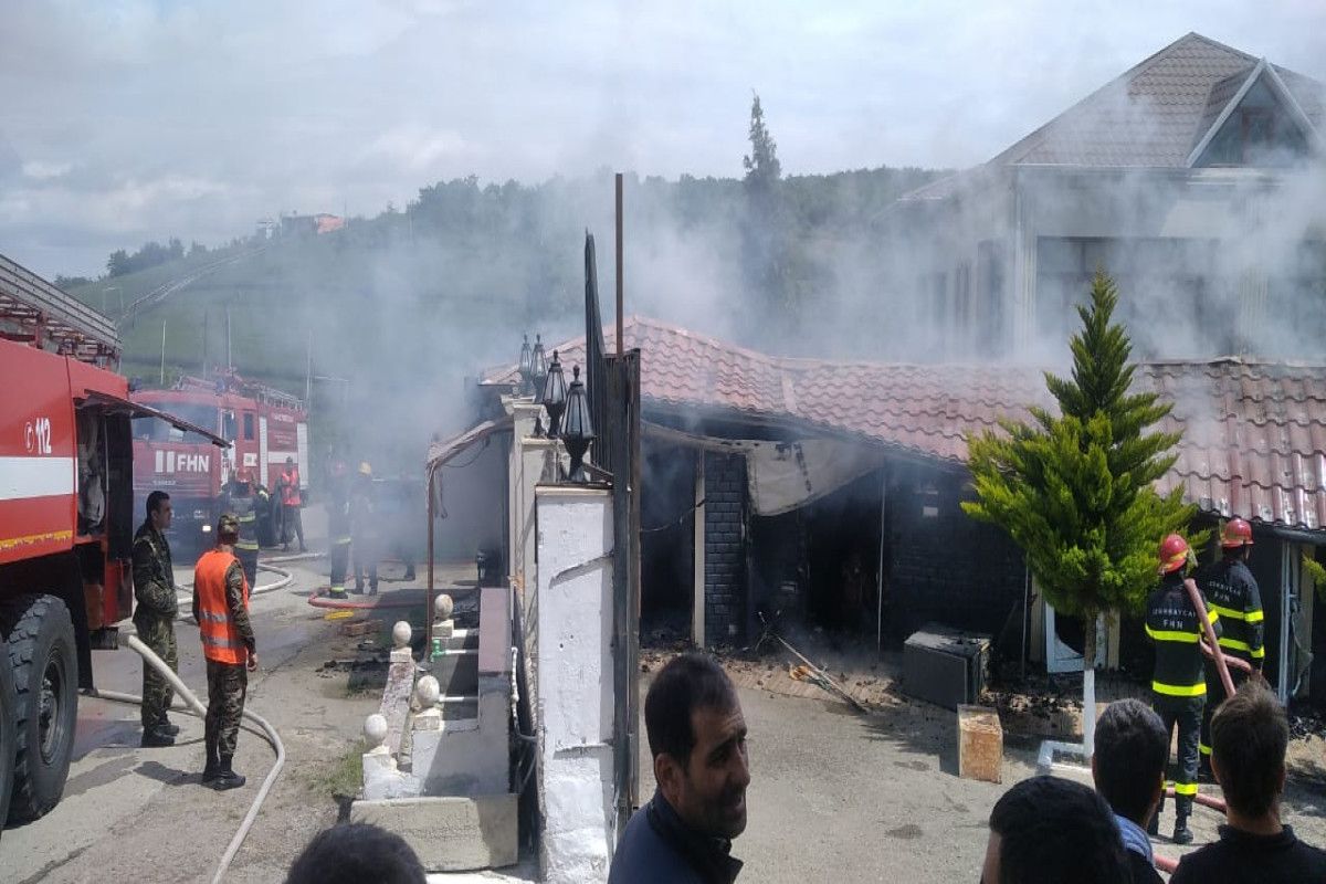 Misir Mərdanovun qardaşının istirahət mərkəzi yandı - FOTO 