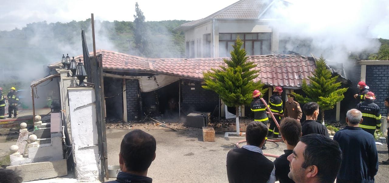 Misir Mərdanovun qardaşının istirahət mərkəzi yandı - FOTO 