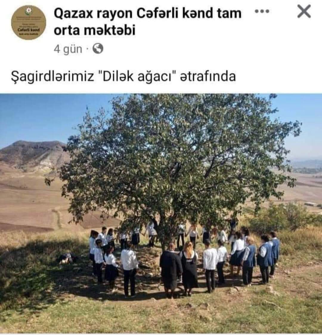 Qazaxda müəllimlər şagirdləri pirə apardı - AÇIQLAMA 