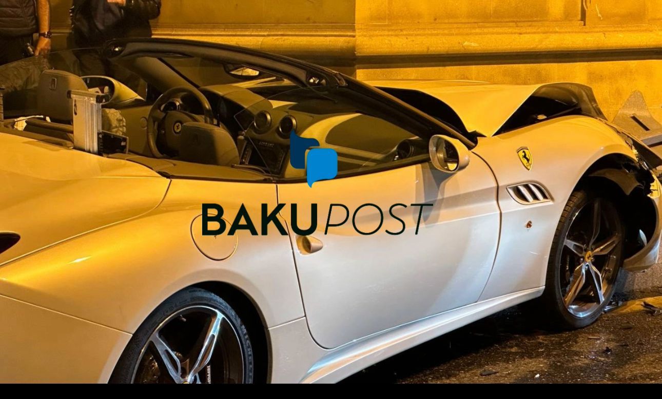 Bakıda  “Ferrari” ilə “Prius” toqquşdu - ViDEO 